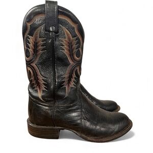 Tony Lama XT6003 Black‎ Bullhide Cowboy Work Boots Mens Size 8.5 D Western